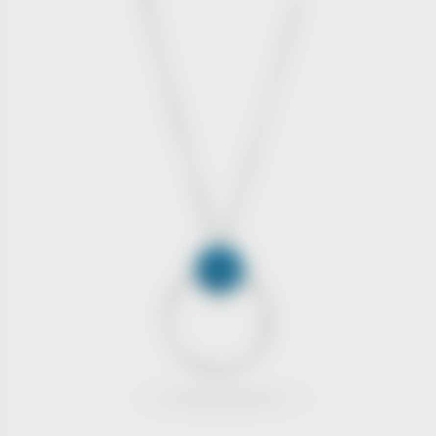 Katerina Vassou  Long Silver and Blue Necklace 