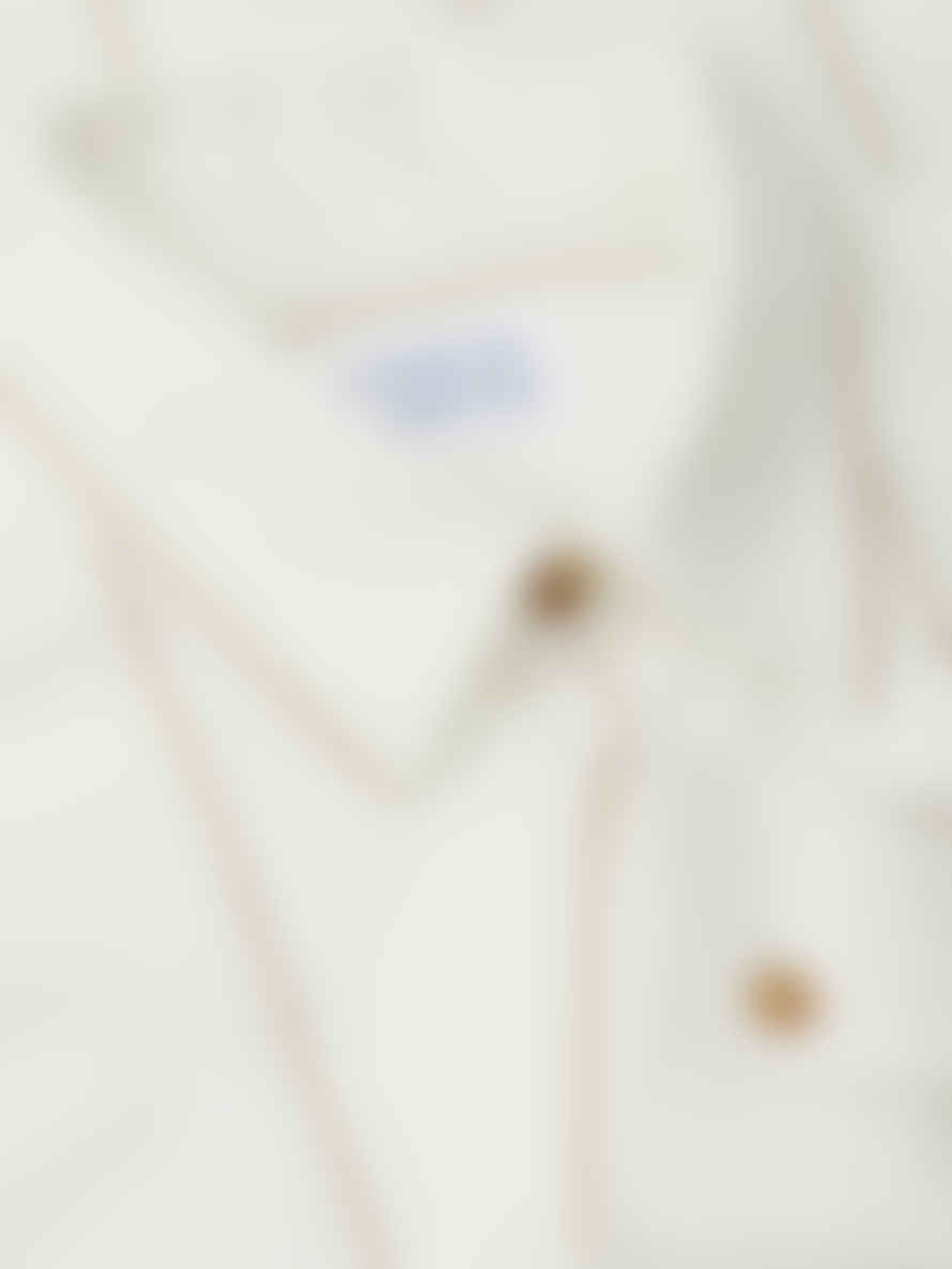 Libertine-Libertine Canyon Long Sleeve Shirt - White/ Khaki Stripe