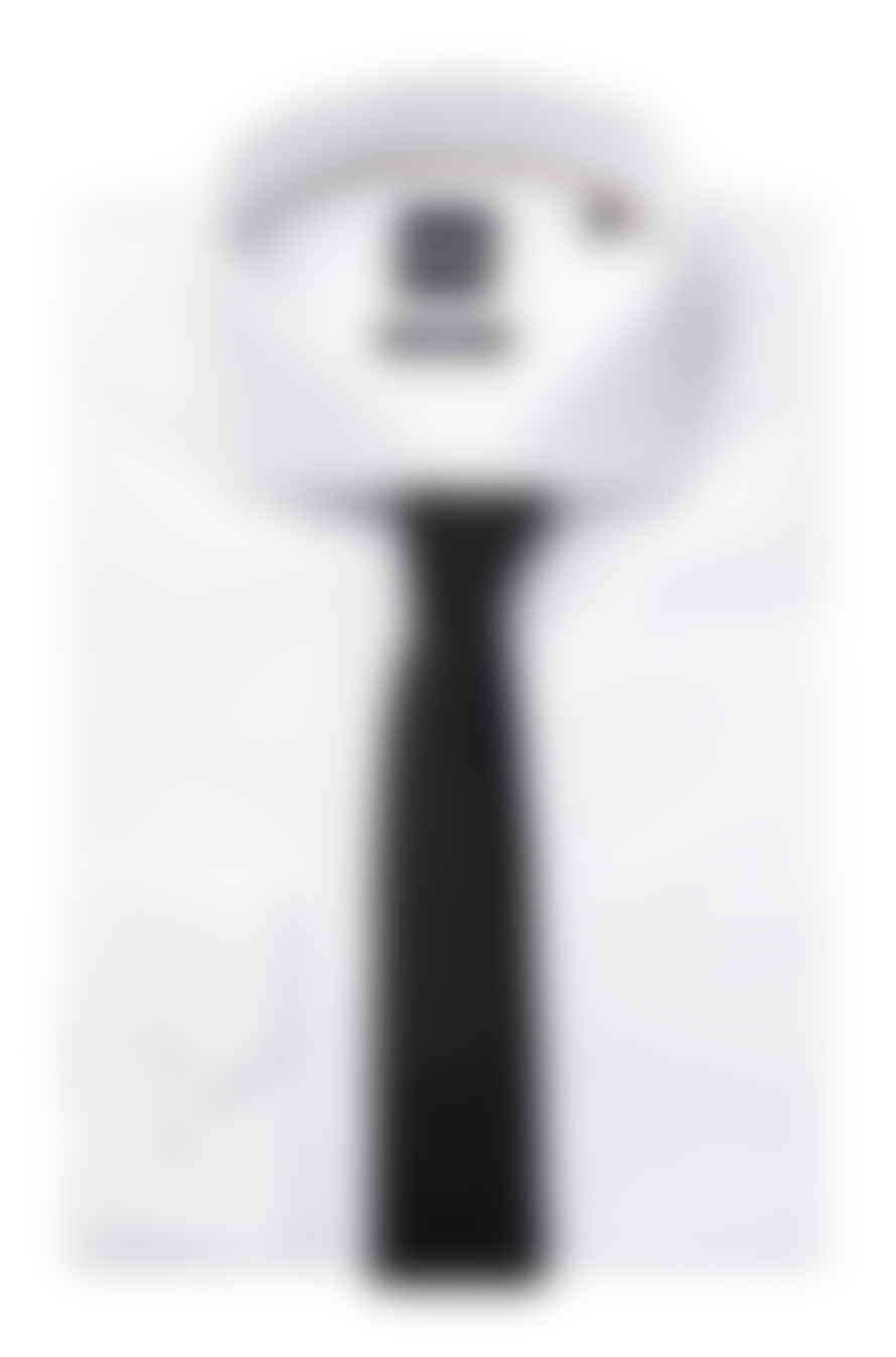 Hugo Boss 6cm Black Formal Tie In Silk Jacquard 50480284 001
