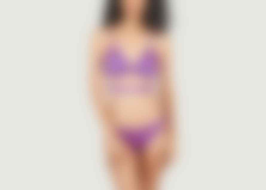 Love Stories Carly Purple Padded Bikini Top