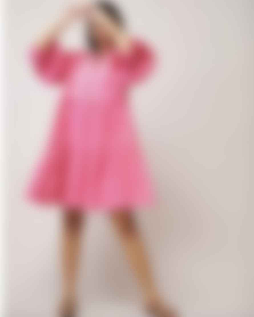 Handprint Dream Apparel Buta Dress Pink