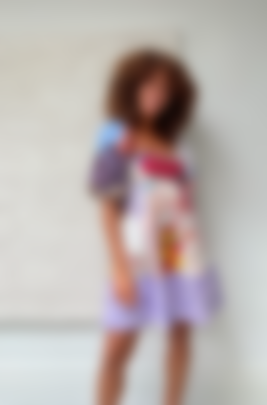 Freya Simonne Fayette Mini Dress In Floral Patchwork Bedspread By