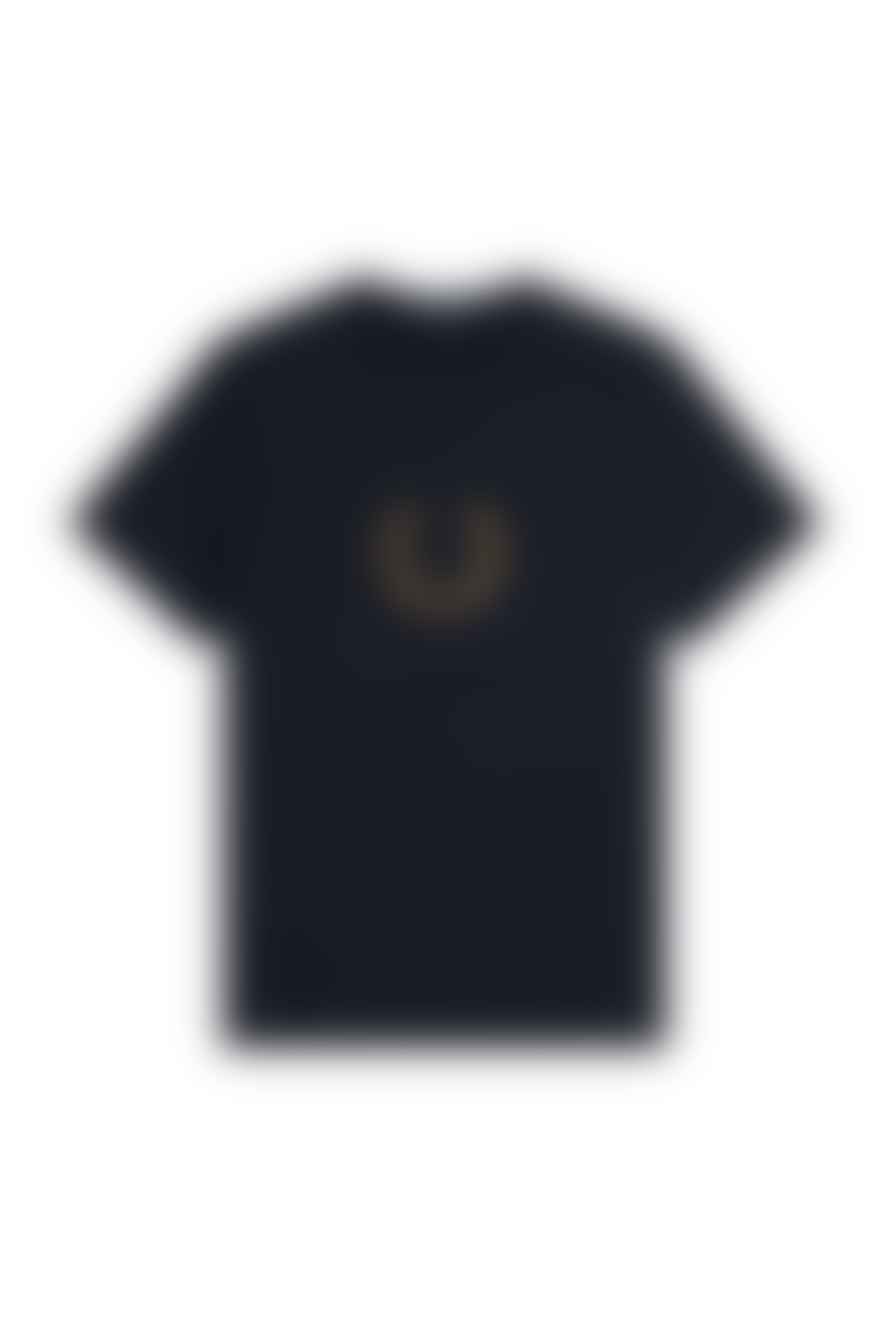 Fred Perry Laurel Wreath Graphic T Shirt Navy