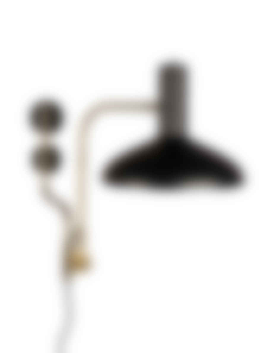 Dutchbone Devi Iron Wall Lamp In Black & Brass