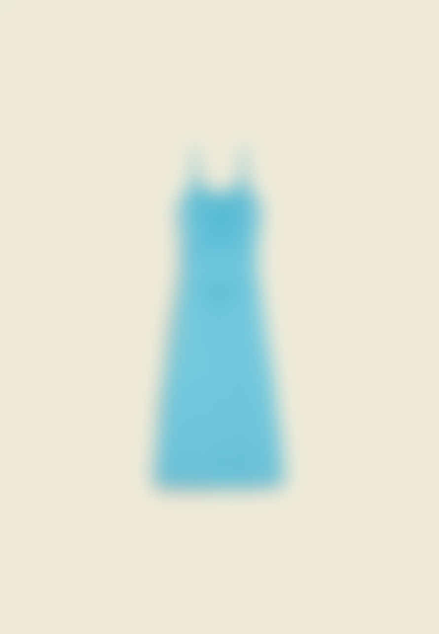 House of Sunny Canopy Knit Dress - Lido Blue