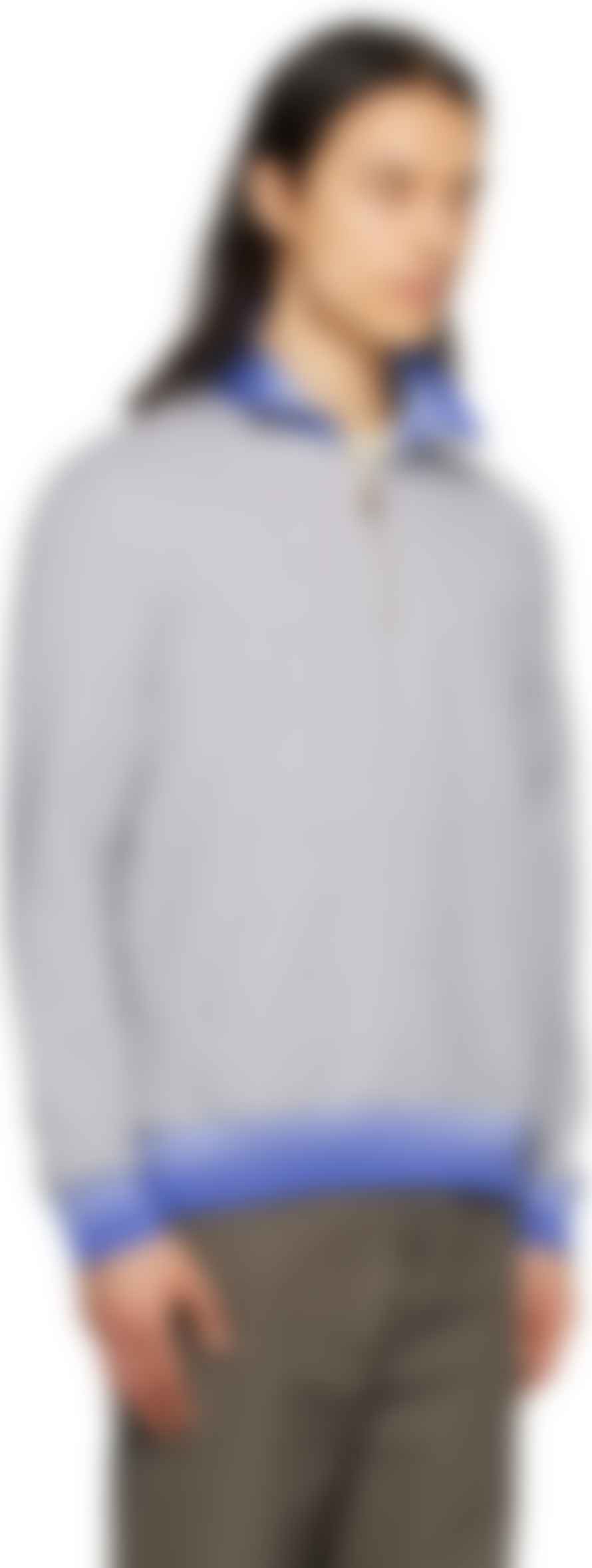 Paul Smith Zip Neck Sweatshirt Grey