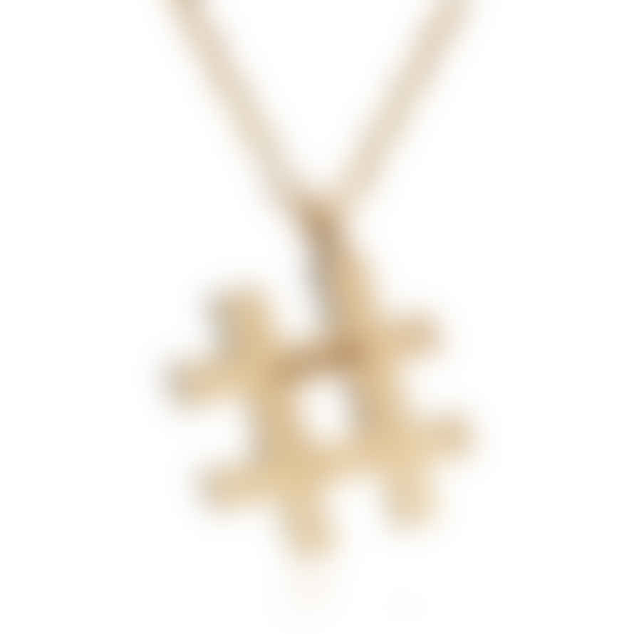 Azuni Gold Hashtag Necklace