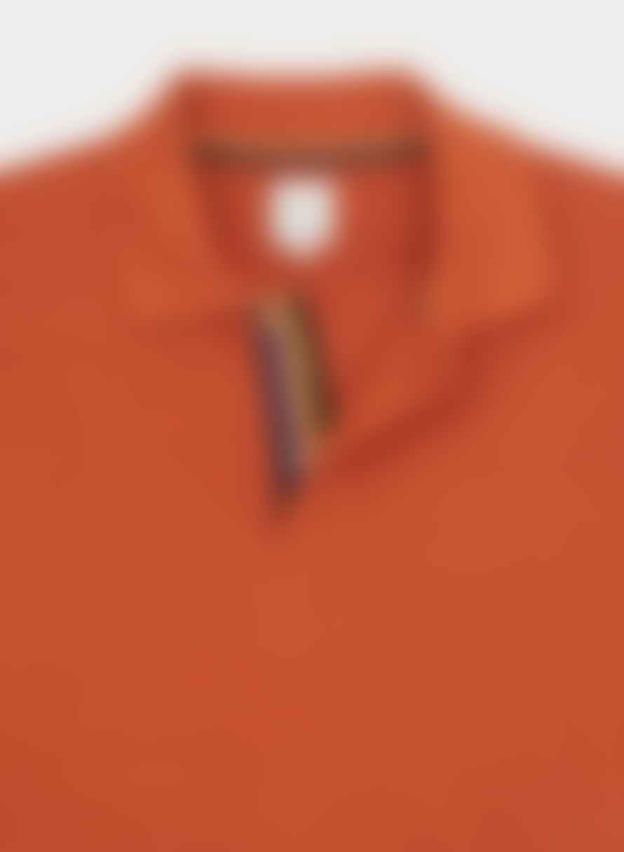 Paul Smith Artist Stripe Polo Shirt Orange