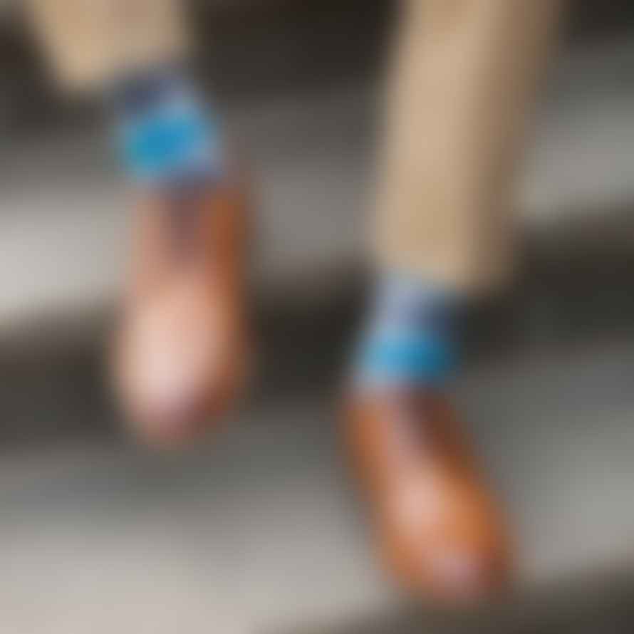 Peper Harow Grey Argyle Socks