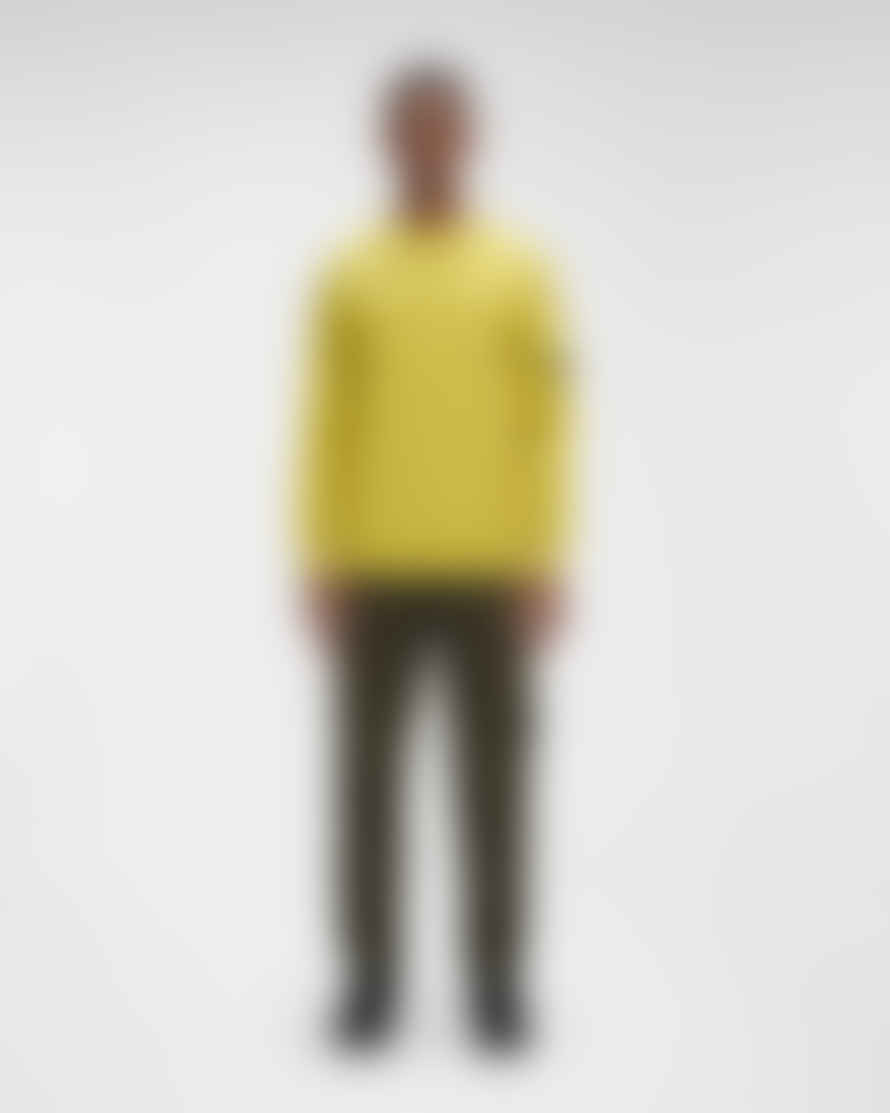 C.P. Company Yellow Raised Fleece Arm Lens Sweatshirt
