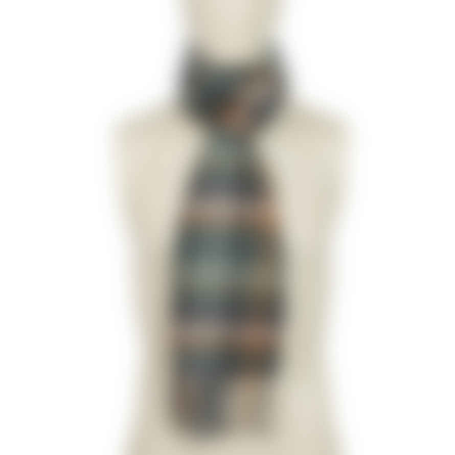Universal Works Check Scarf Green