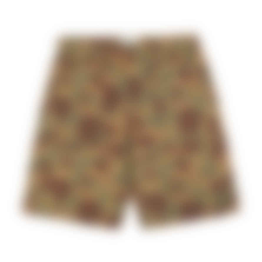 Universal Works Fatigue Short In Camo Sand