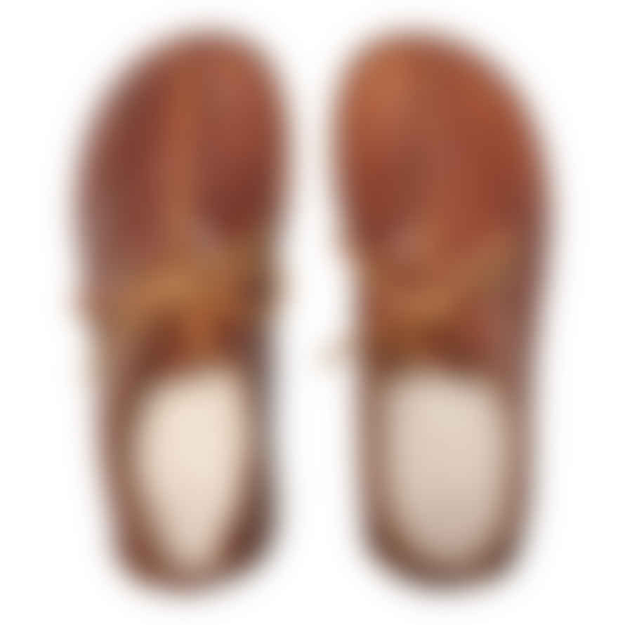 Yogi Footwear  Caden Centre Seam Tumbled Leather Chestnut Brown