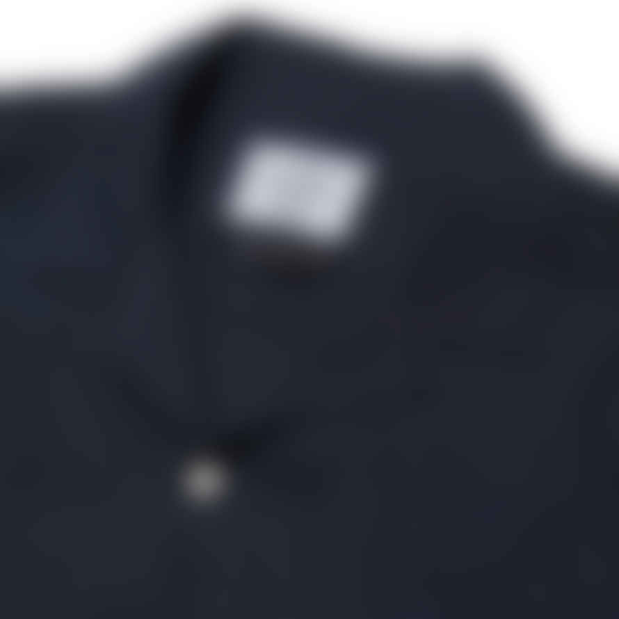  Portuguese Flannel Linen Camp Collar Shirt Navy