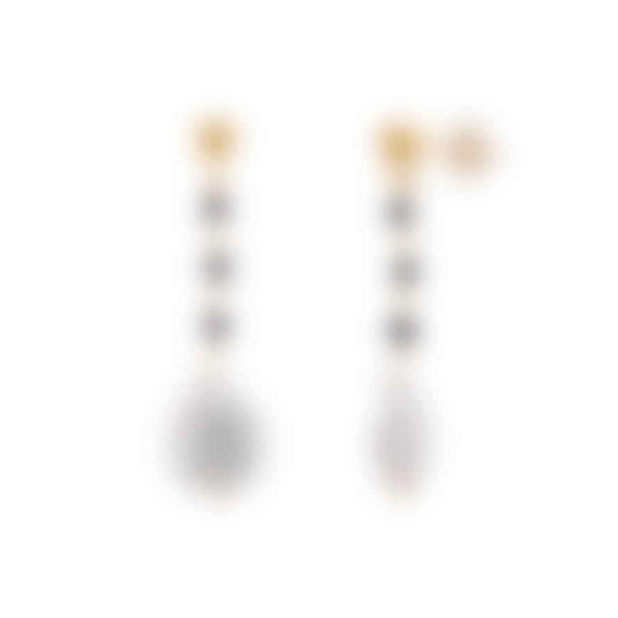 Window Dressing The Soul Gold Pearl Drop Earrings with Ball