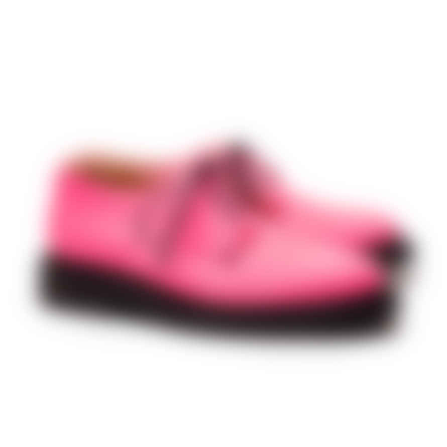 Tracey Neuls PABLO Hot Pink | Bright Leather Crepe Sole Derbies