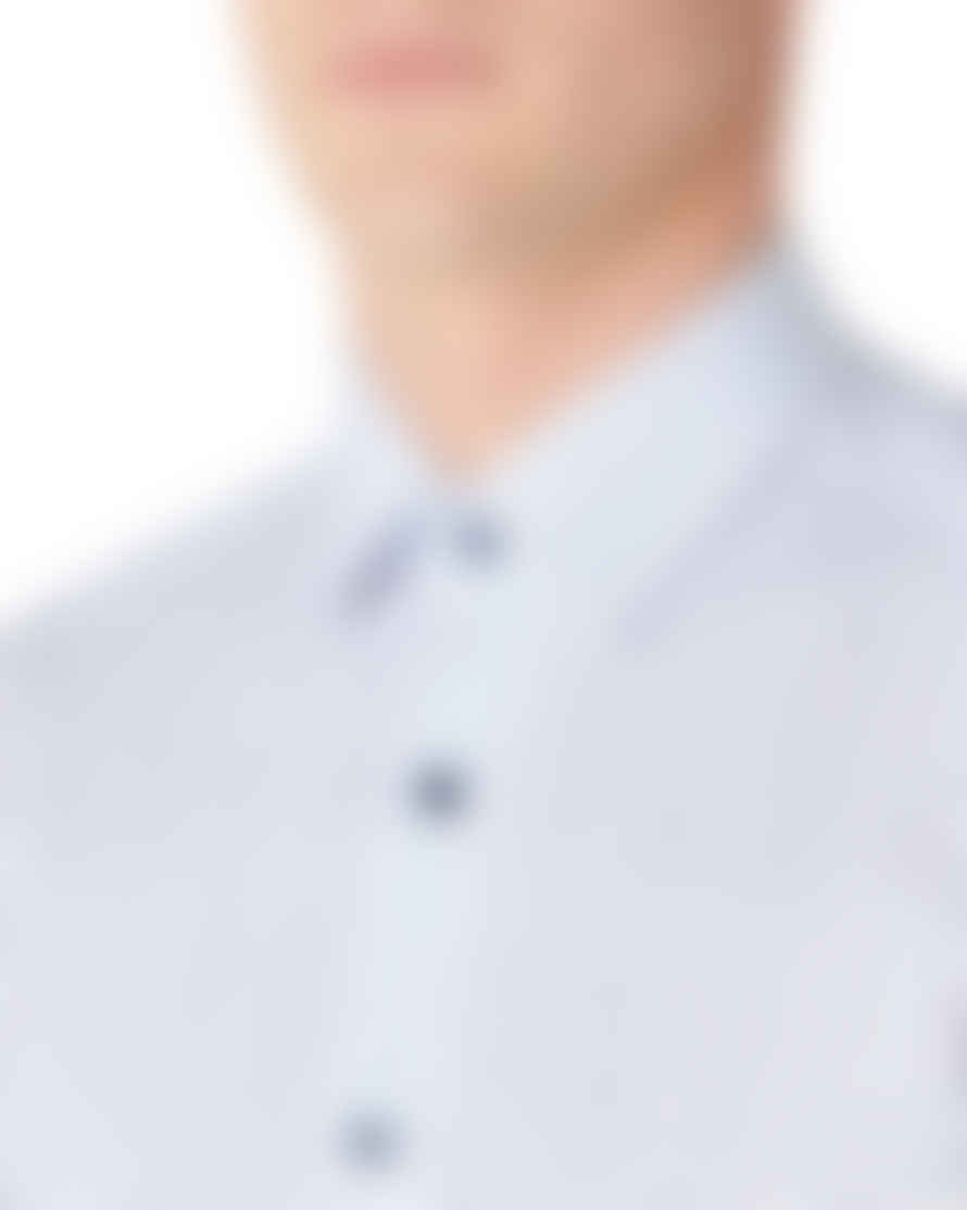 Remus Uomo Frank Long Sleeve Shirt - White/blue