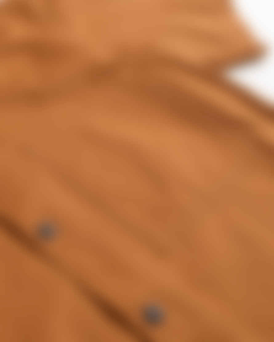 USKEES Men's Lightweight Organic Buttoned Short Sleeve Shirt - Light Brown