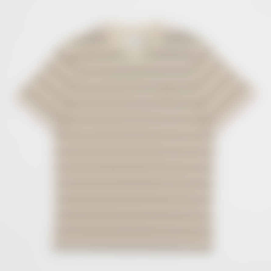 Farah Coxsone Regular Fit Multi Stripe Short Sleeve T-Shirt in Cream