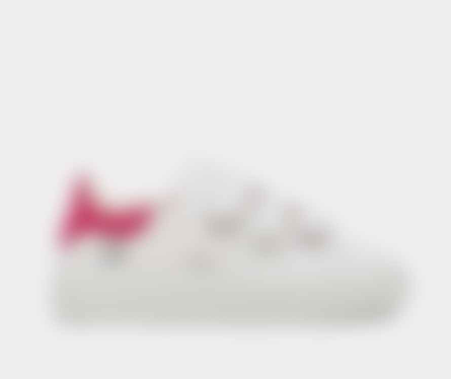 MADE THE EDIT D.a.t.e Sfera Calf White And Pink Trainer