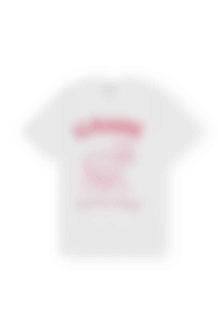 Ganni White Future Ready Logo Print Short Sleeve T Shirt