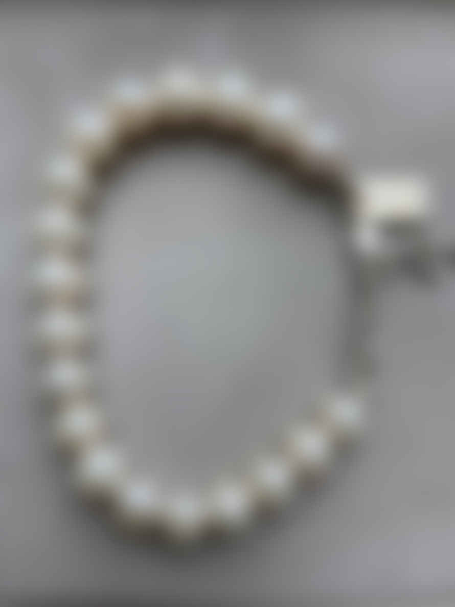 CollardManson Sterling Silver Pearl Bracelet - Silver Closures