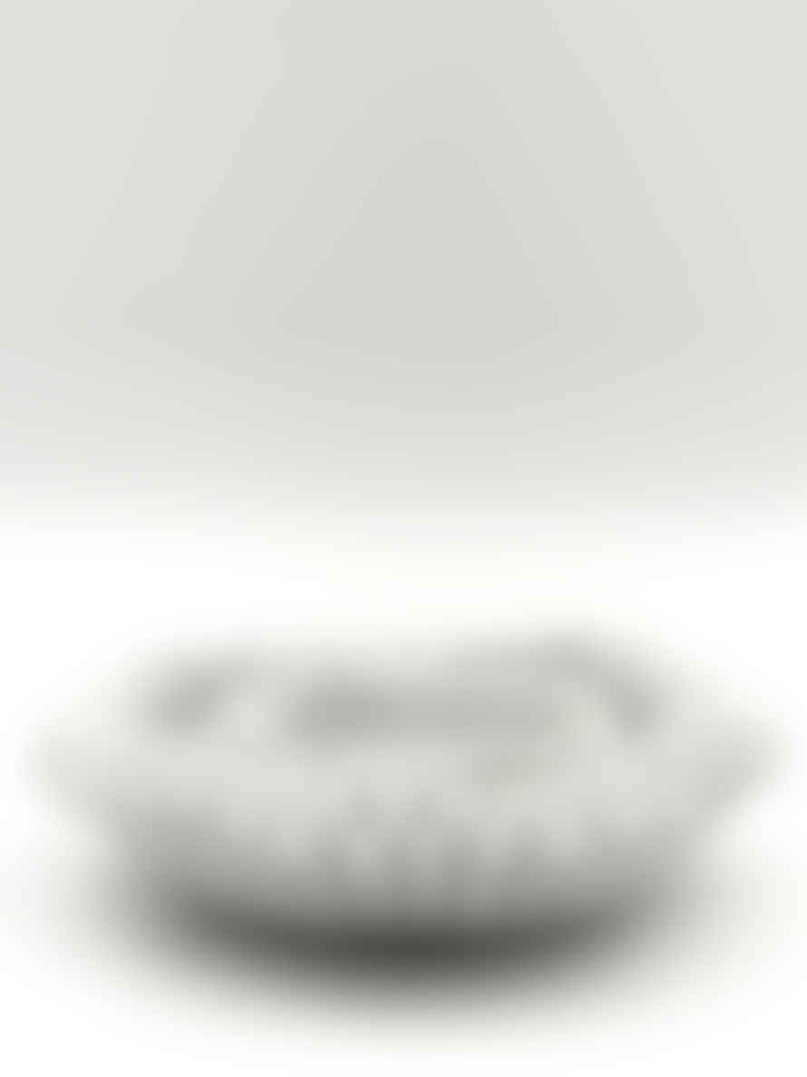 Nordstjerne Large Marble Scallop Bowl In White