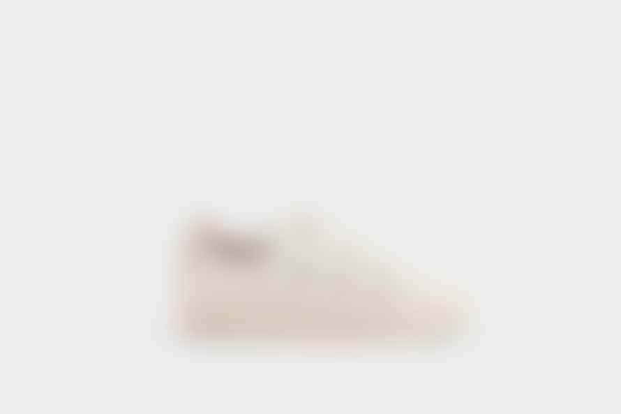 Maison Toufet Julianne Scallop Off White Velcro Leather Sneakers