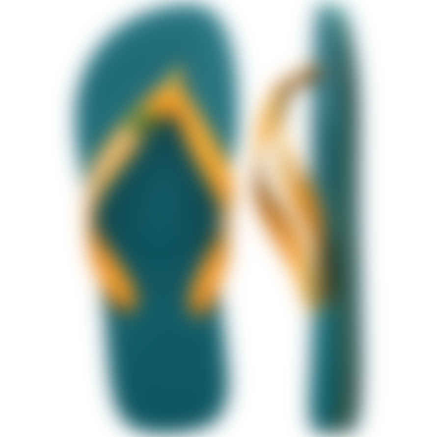 Havaianas Green Vibe Brasil Logo Flip Flops