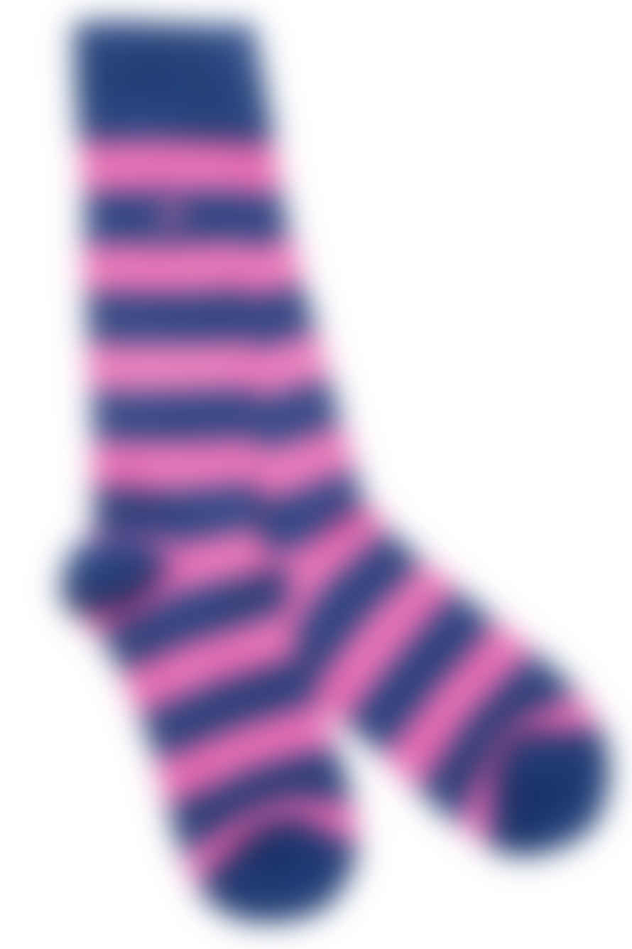 SWOLE PANDA Rich Pink Striped Socks