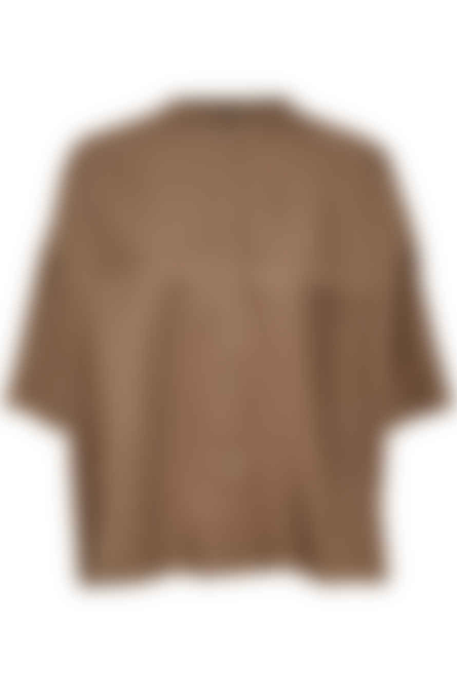 Soaked in Luxury  Brown Lentil 3/4 Cattie Shirt 