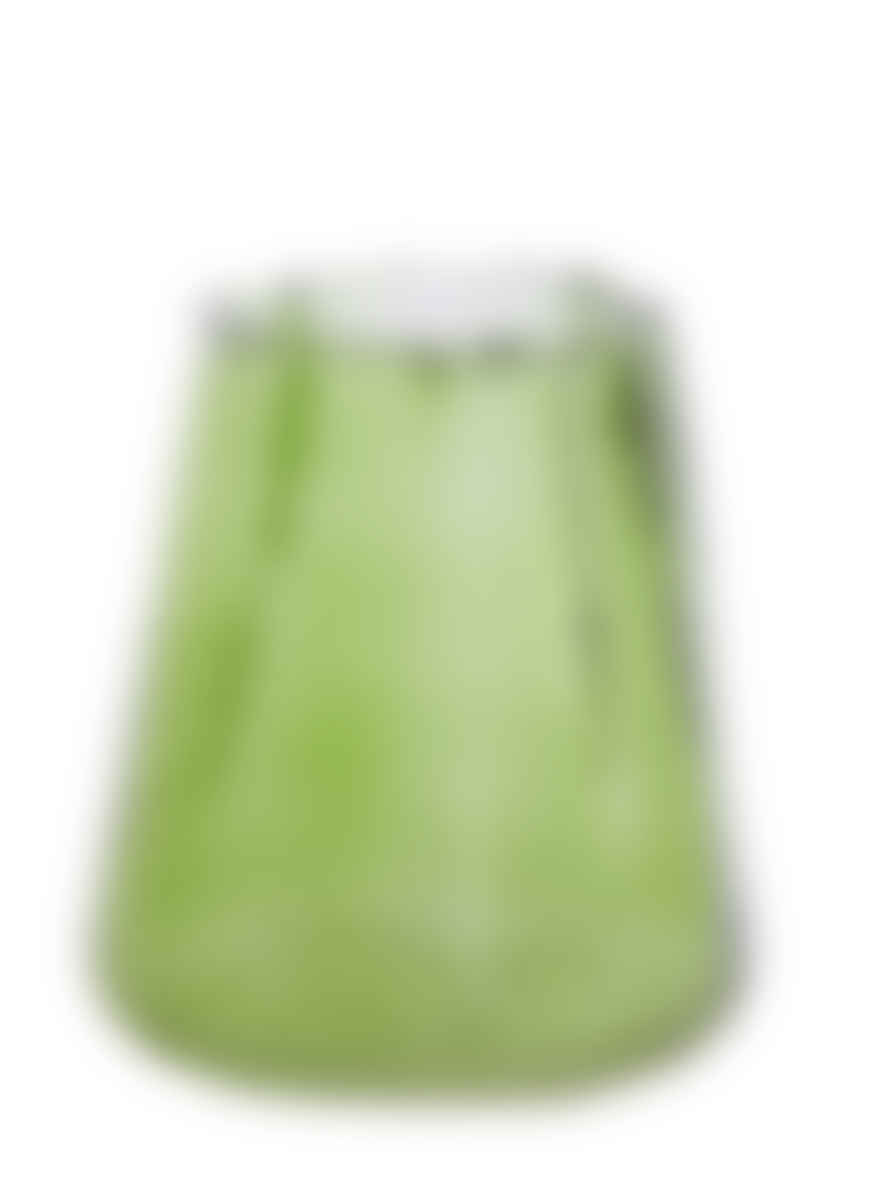 Light & Living Organic Glass Tealight Holder - Green