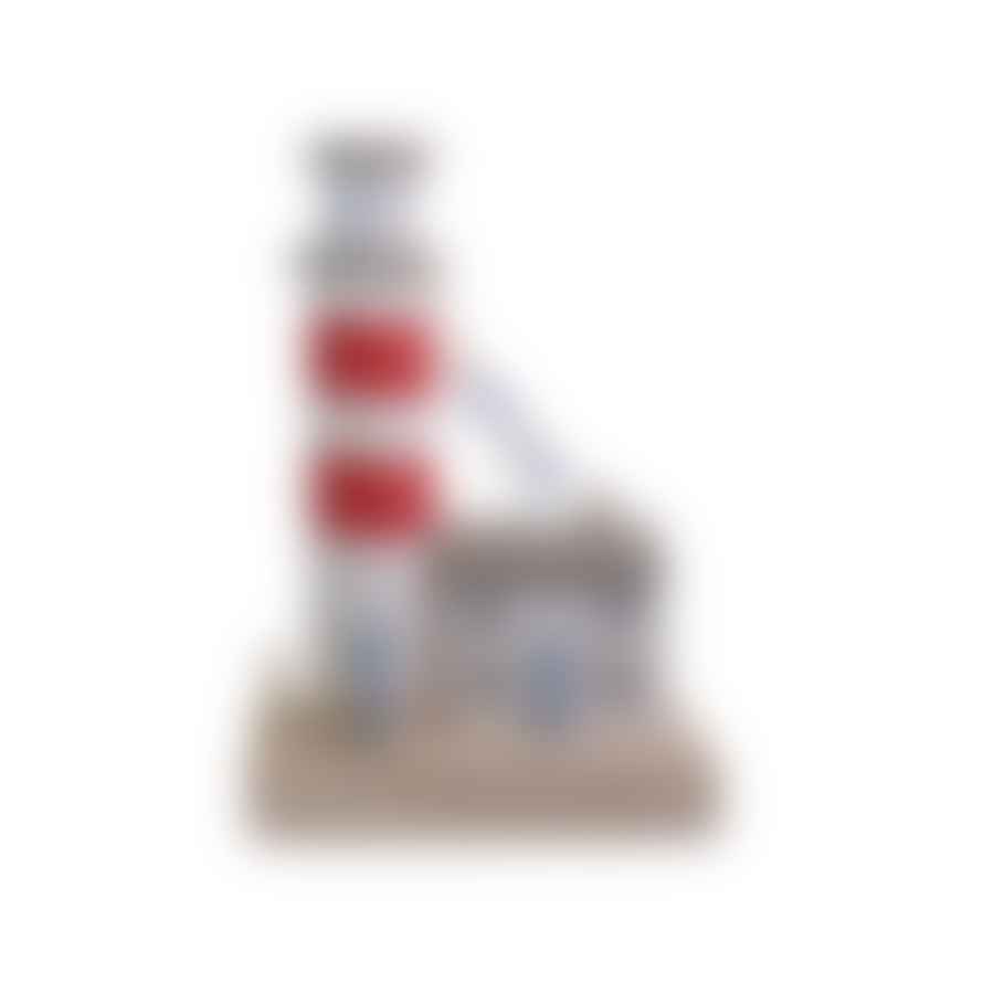 Maison concepts Wooden Lighthouse On Wooden Base 23cm