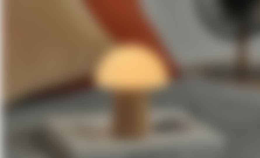Gingko Mini White Ash Alice Mushroom Lamp