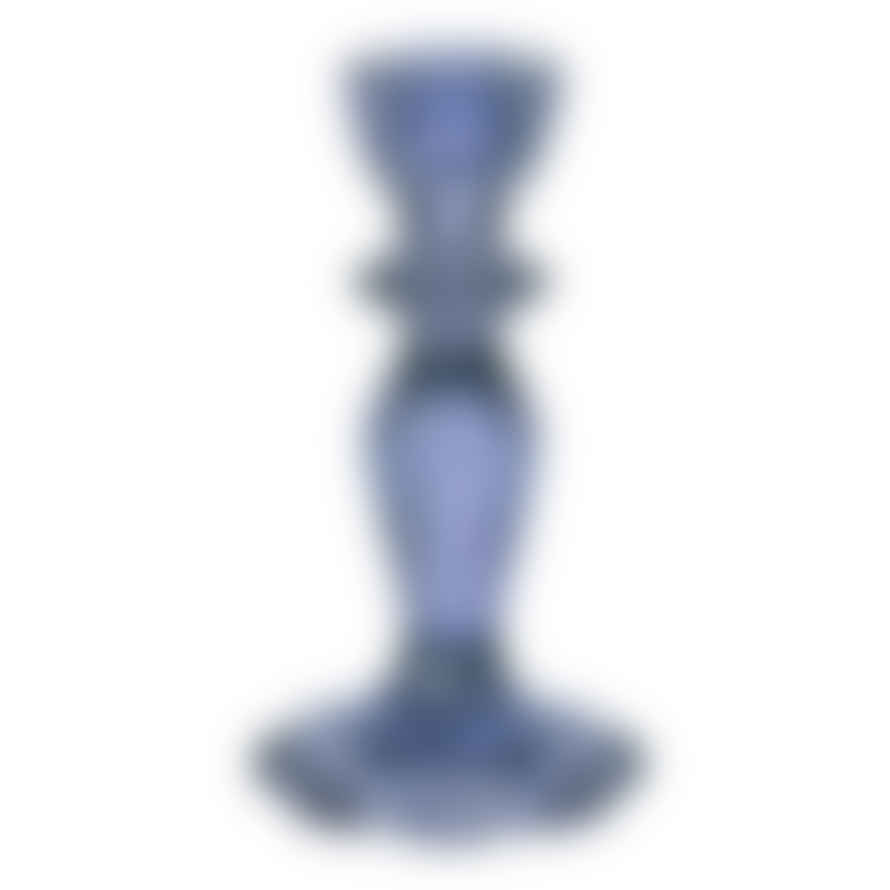 Talking Tables Navy Blue Glass Candlestick Holder - Home Décor