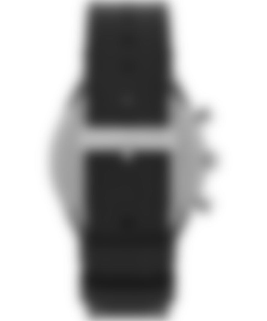 Timex Montre Q Chronographe - 40 Mm - Bracelet Cuir Noir