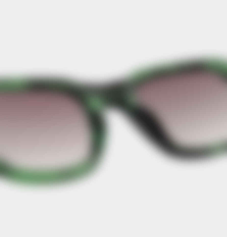 A Kjærbede Green Marble Transparent Halo Sunglasses