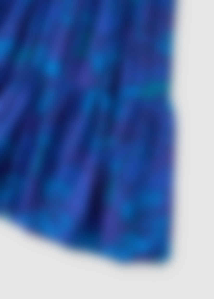 Rixo  Womens Brooke Shirred Maxi Dress In Looking Glass Blue