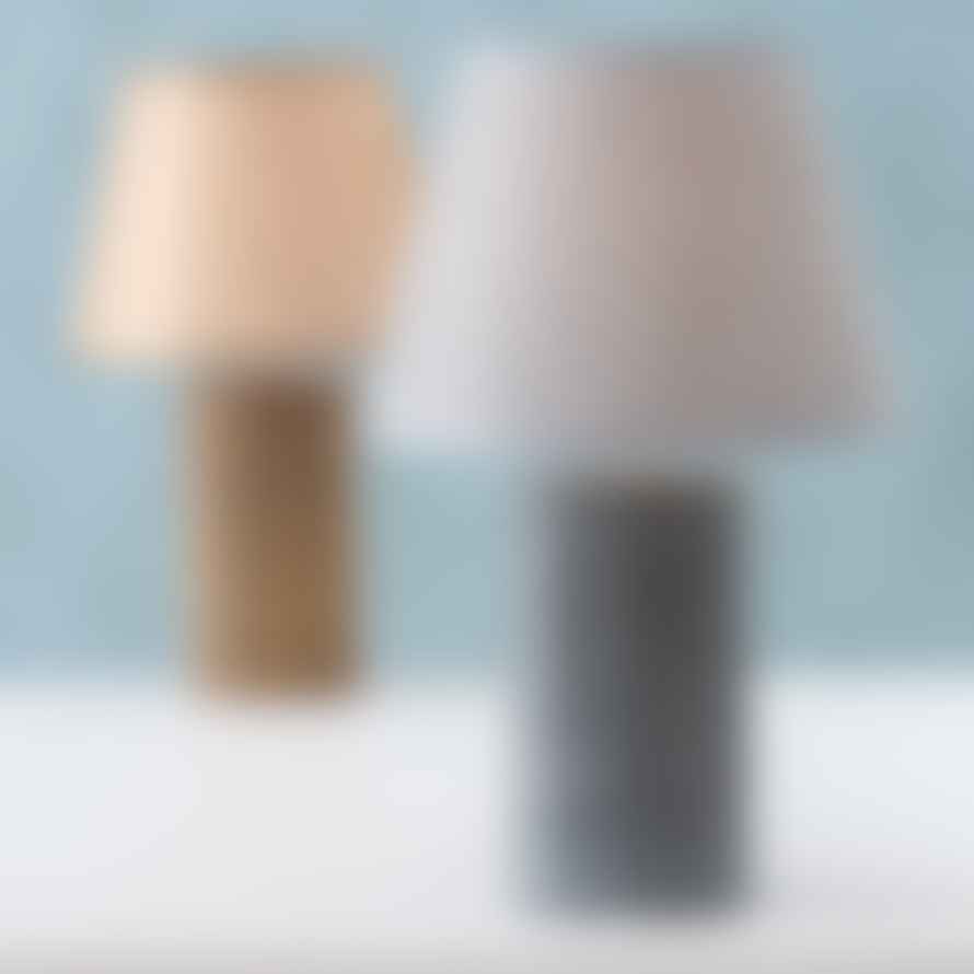 &Quirky Vareso Weave Effect Table Lamp : Brown or Grey