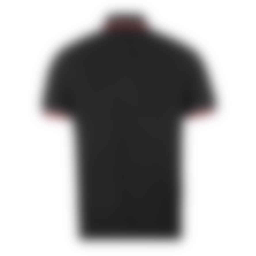 Fred Perry Black M12 Twin Tipped Polo Shirt