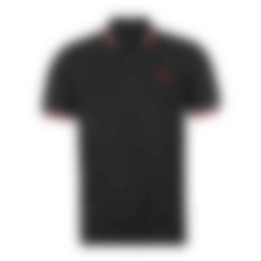 Fred Perry Black M12 Twin Tipped Polo Shirt