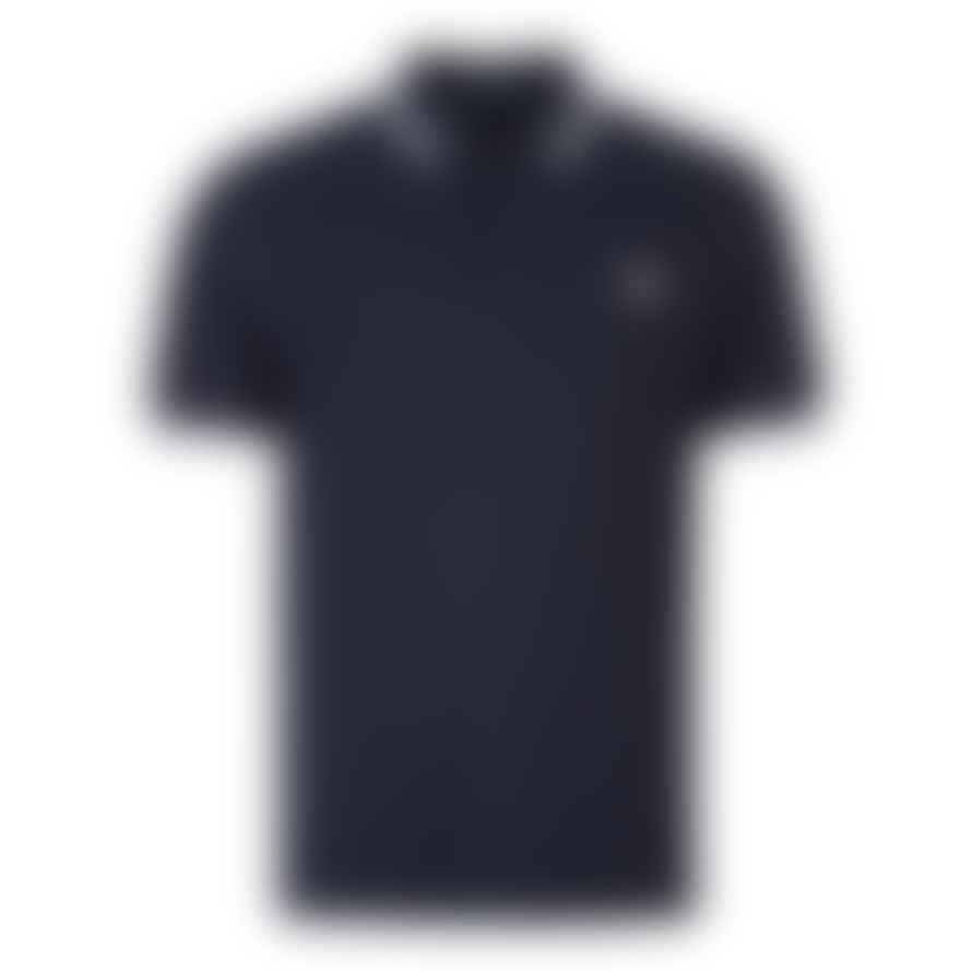 Fred Perry Navy and White Twin Tipped Polo Shirt