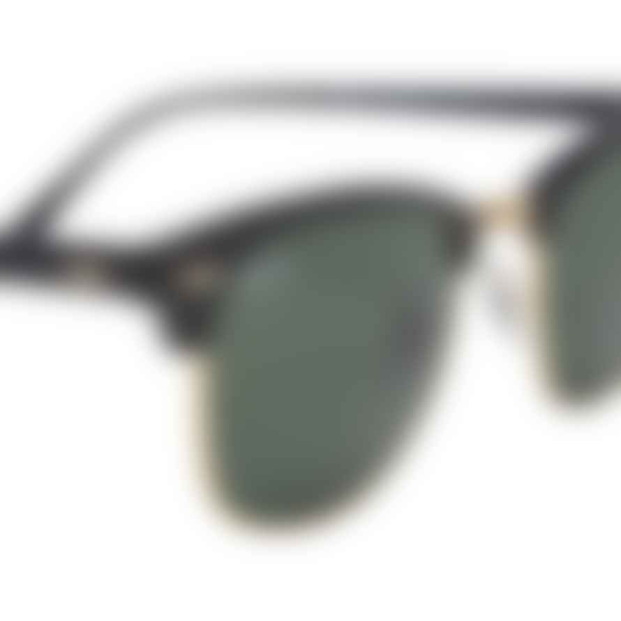 Ray-Ban  Black On Arista Clubmaster Sunglasses