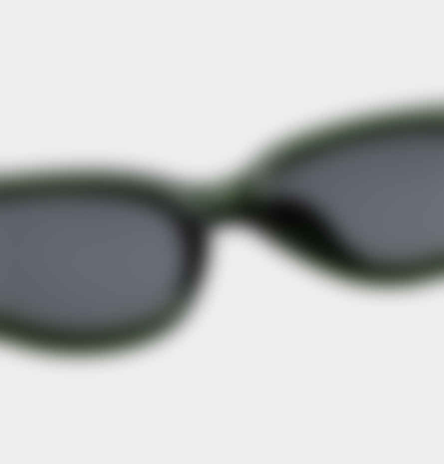 A Kjærbede Dark Green Transparent Winnie Sunglasses