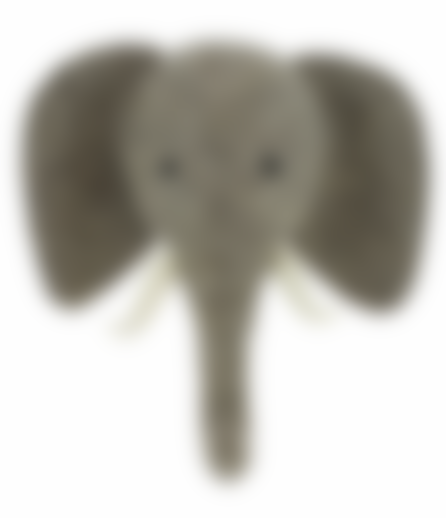 Fiona Walker England Medium Elephant Head with Trunk Up 