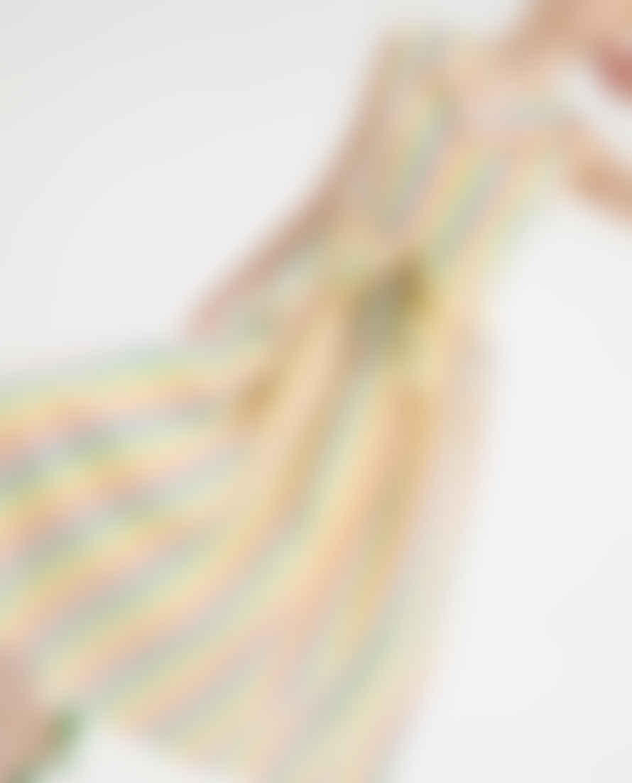 Compania Fantastica Stripe Sleeveless Shirt Dress