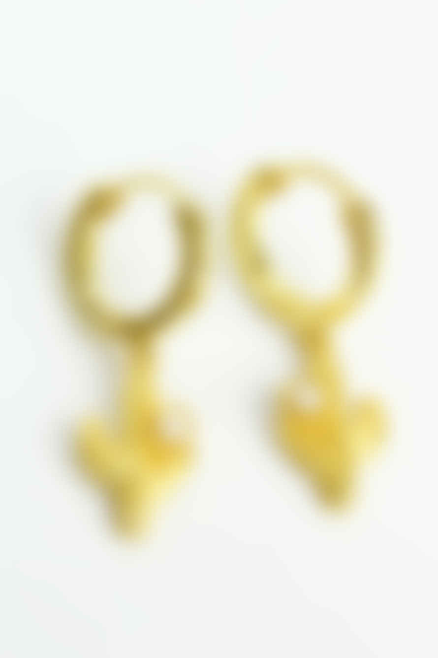 My Doris - Gold Cactus Hoop Earrings