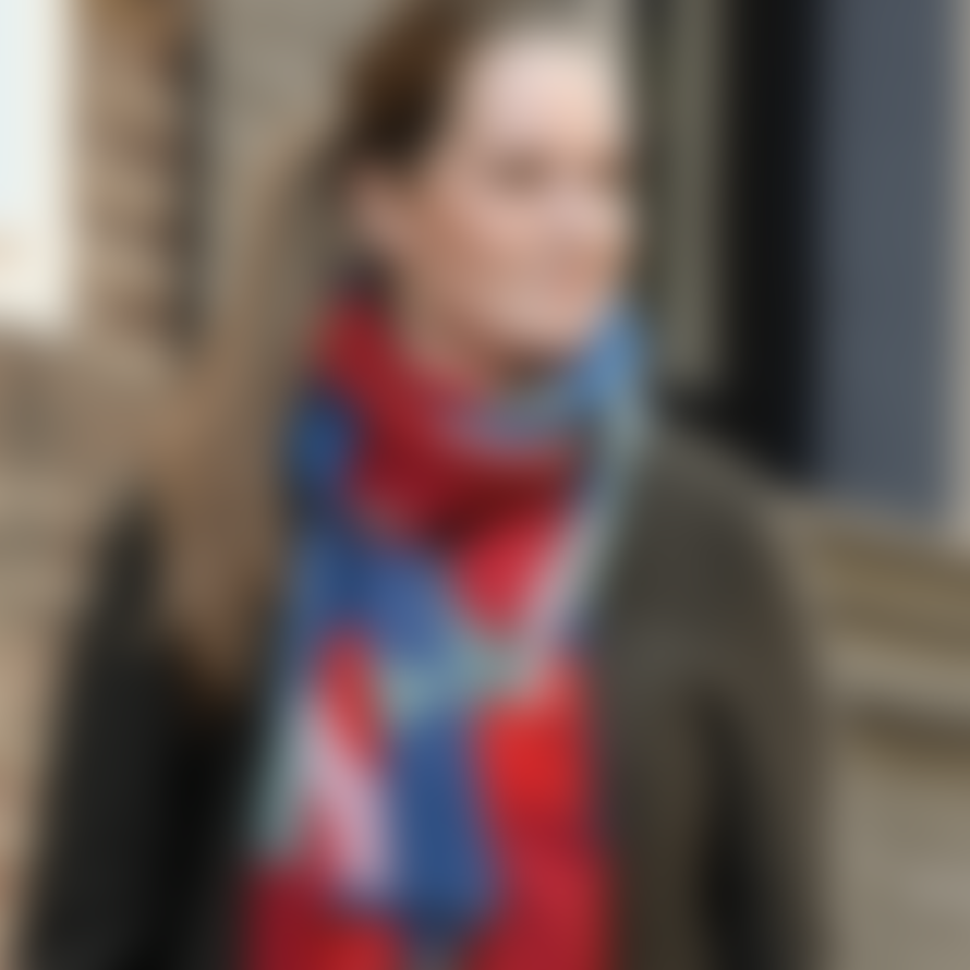 Remember Remember Soft Scarf Florence Design In Wool & Viscose Length 190cm