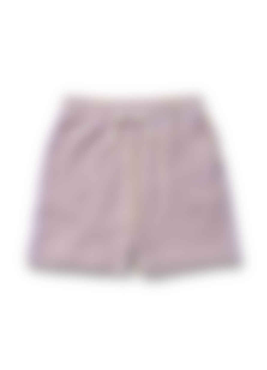 bongusta Naram Shorts, Lilac & Neon Yellow Stripe