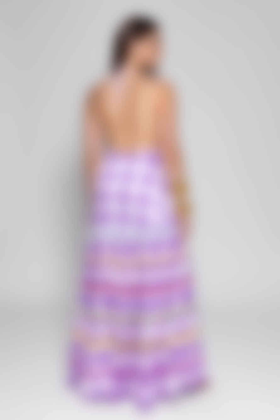Sundress Gingham Lavender Neptune Maxi Dress